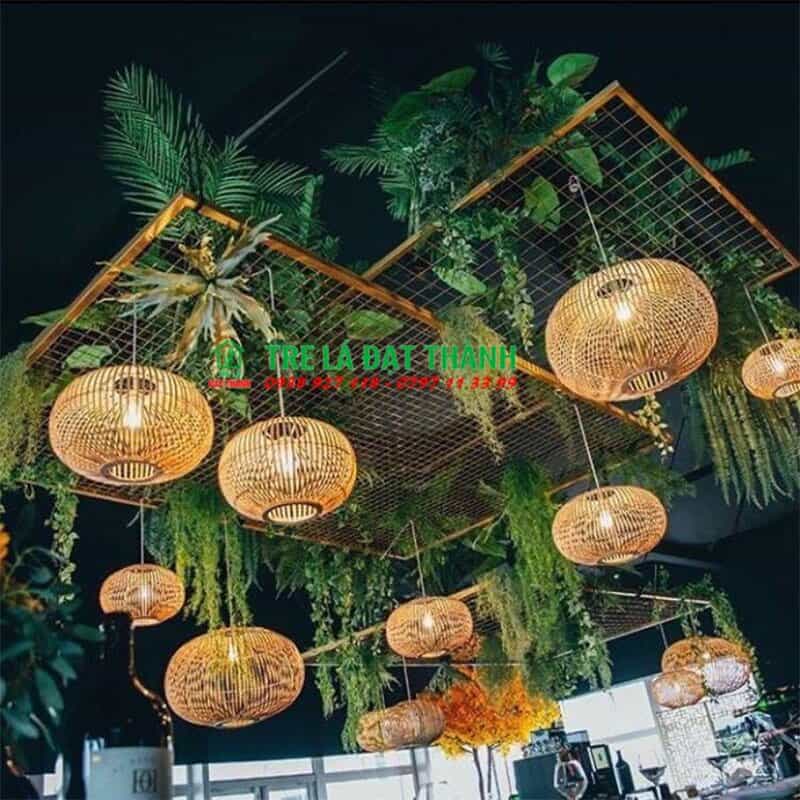 Đèn Cầu Cật Tre Trang Trí - DMT020